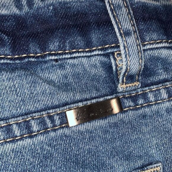 NWT Kancan Mid Rise Distressed CuffJean Shorts Size Large - Picture 7 of 9